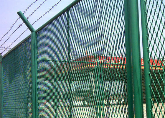 4ft X 8ft Diamond Hole Perforated 8mm Aluminium Expanded Sheet Untuk Dinding Keamanan