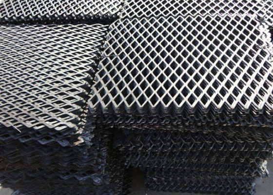 Keamanan Iso 9001 Galvanis 0.3mm Expanded Metal Wire Mesh Sheet Diamond