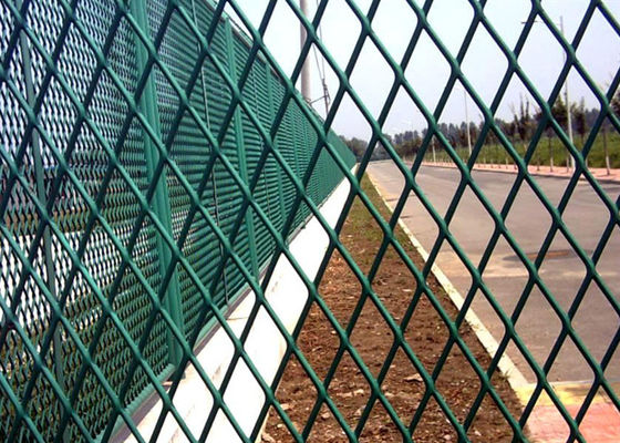 Heavy Duty Diamond Gi Expanded Mesh Sheet Untuk Penyaringan / Keamanan