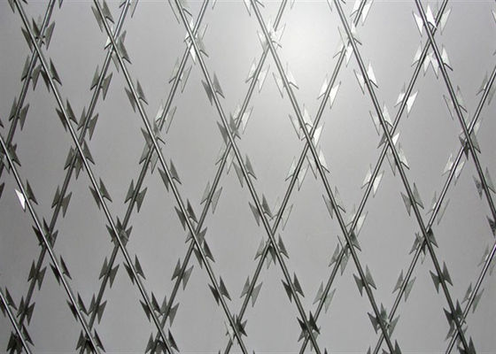 Ss 304 Hot Dip Galvanized Razor Kawat Berduri Tajam Cbt-65 33 Loop Keamanan