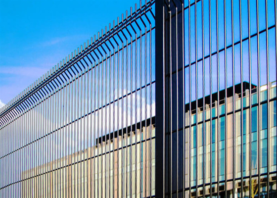 Clear Vu 358 Welded Mesh Security Fencing Green Coated / Galvanized 1.2 * 2.5m