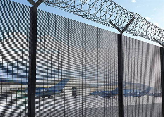 Oem 358 Security Fencing Powder Coated Green Color Untuk Stasiun Kereta Api